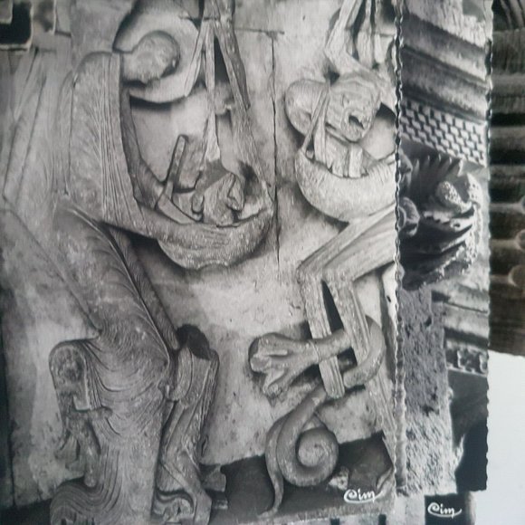 French Monuments Art Vintage 21 Postcards Black & White Photographie Veritable - Picture 7 of 15